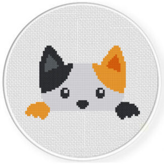 Peekaboo Kitty Cross Stitch Pattern