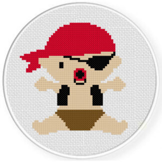 Pirate Baby Cross Stitch Pattern