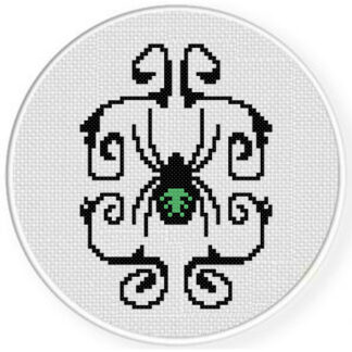 Baroque Spiders Cross Stitch Pattern