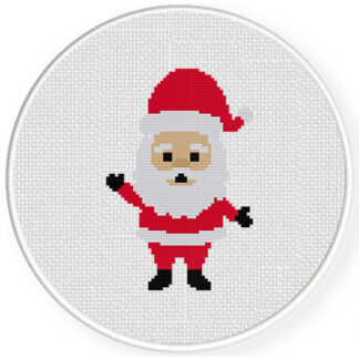Chibi Santa Claus Cross Stitch Pattern