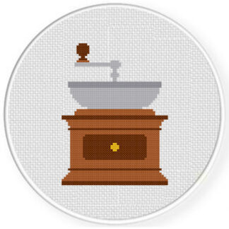 Coffee Grinder Cross Stitch Pattern