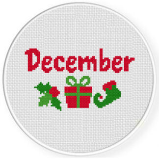 December Cross Stitch Pattern