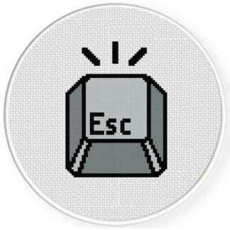 Escape Key Cross Stitch Pattern