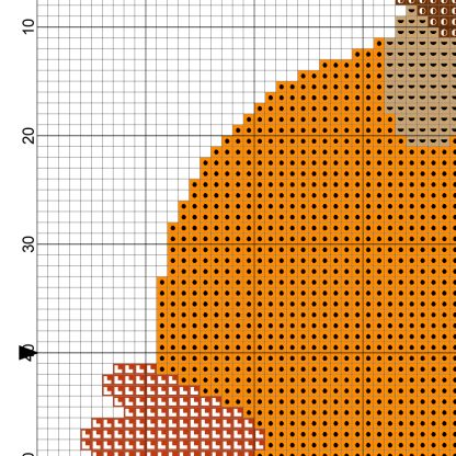 Fall Speech Bubble Cross Stitch Pattern – Daily Cross Stitch