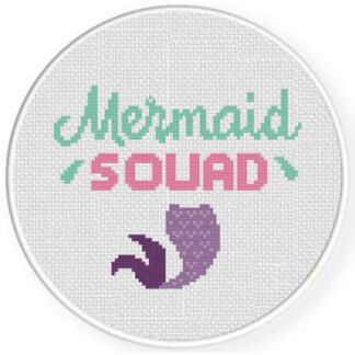 Mermaid Squad Cross Stitch Pattern