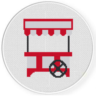 Popcorn Booth Cross Stitch Pattern