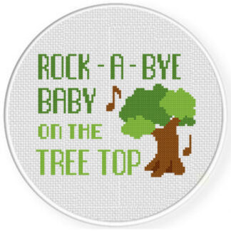 Rock a-bye Baby Cross Stitch Pattern