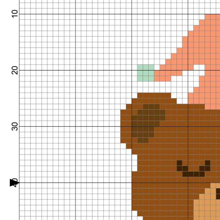 Sleepy Pajama Bear Cross Stitch Pattern – Daily Cross Stitch