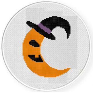 Witchy Moon Cross Stitch Pattern