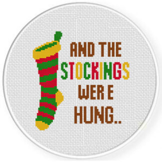 Stocking Were Hung Cross Stitch Pattern