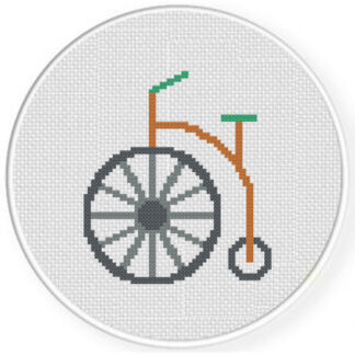 Old School Bicycle Cross Stitch Pattern