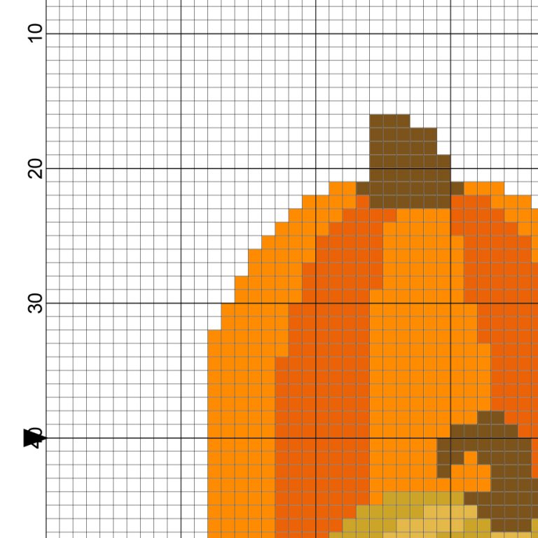 Pumpkin Trio Cross Stitch Pattern – Daily Cross Stitch
