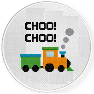 Choo Train Cross Stitch Pattern