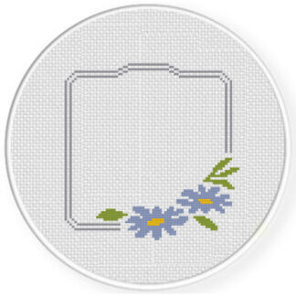 Flower Frame Cross Stitch Pattern
