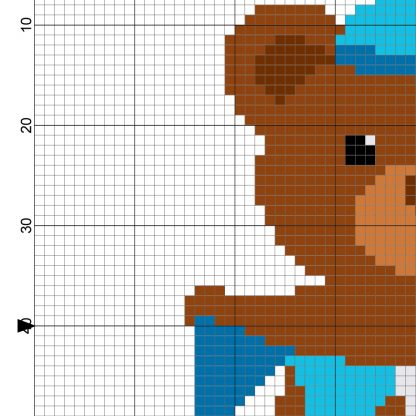 Hanukkah Bear Cross Stitch Pattern – Daily Cross Stitch