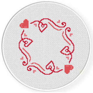 Heart Frame Cross Stitch Pattern