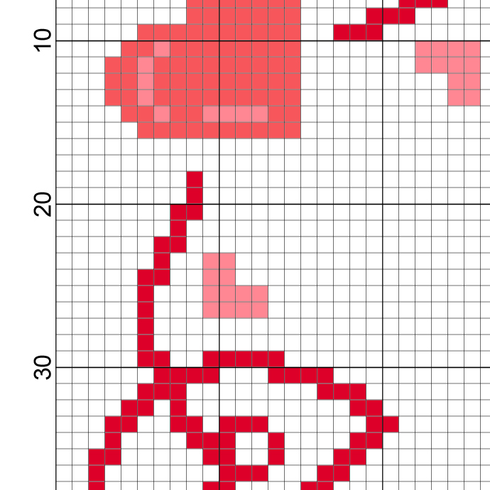 Heart Frame Cross Stitch Pattern