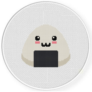 Kawaii Onigiri Cross Stitch Pattern