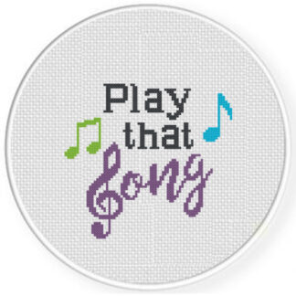 Play that Song Cross Stitch Pattern