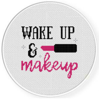 Wake up and Make up Cross Stitch Pattern