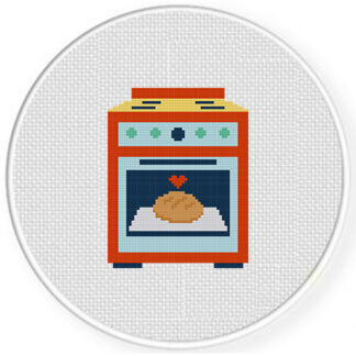 Bun in the Oven Cross Stitch Pattern