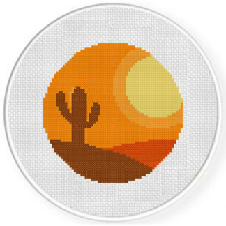 Desert Sun Cross Stitch Pattern