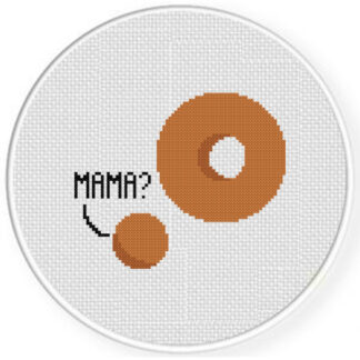 Donut Baby Cross Stitch Pattern