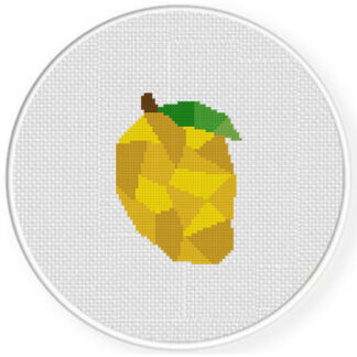 Geometric Mango Cross Stitch Pattern
