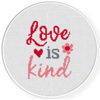 Love is Kind Cross Stitch Pattern