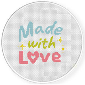 Made With Love Cross Stitch Pattern
