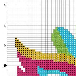 Mardi Gra Mask Cross Stitch Pattern – Daily Cross Stitch