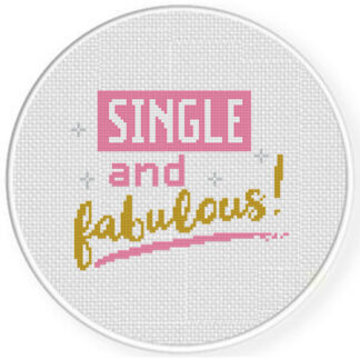 Single and Fabulous Cross Stitch Pattern
