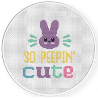 So Peepin Cute Cross Stitch Pattern – Daily Cross Stitch