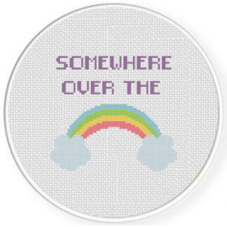 Somewhere Over the Rainbow Cross Stitch Pattern