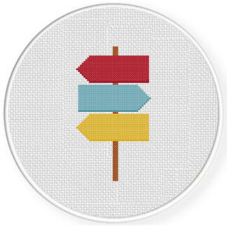 Street Pointer Cross Stitch Pattern