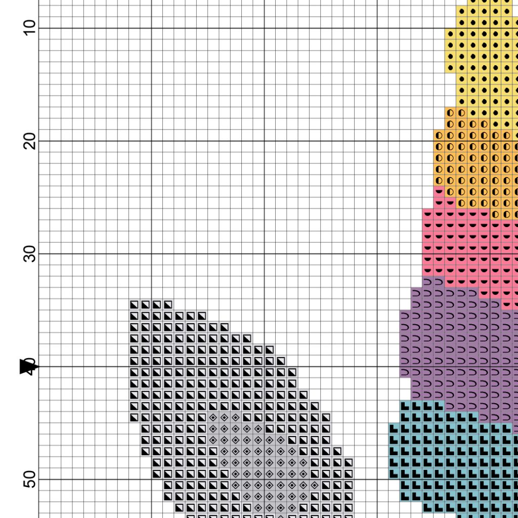 Unicorn Horn Cross Stitch Pattern – Daily Cross Stitch