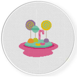 Candy Island Cross Stitch Pattern