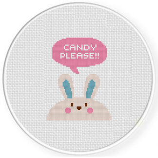 Candy Please Cross Stitch Pattern
