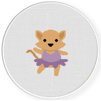 Cat Ballerina Cross Stitch Pattern