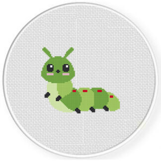 Cute Caterpillar Cross Stitch Pattern