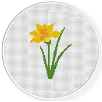 Daffodil Cross Stitch Pattern