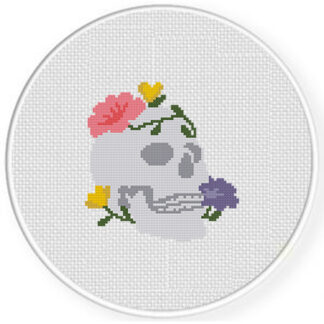 Floral Skull Stitch Pattern