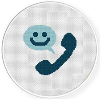 Happy Call Cross Stitch Pattern