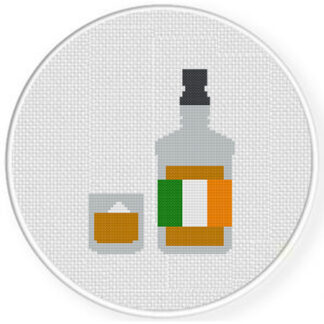 Irish Whiskey Cross Stitch Pattern