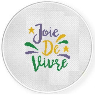 Joie De Vivre Cross Stitch Pattern