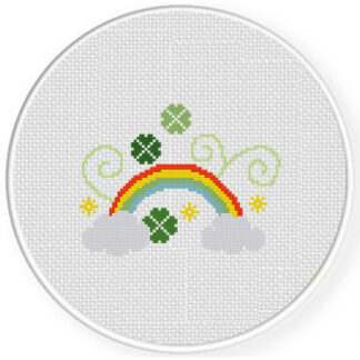 Lucky Rainbow Cross Stitch Pattern