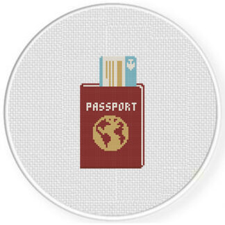 Passport Cross Stitch Pattern