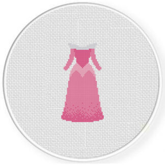 Aurora Dress Cross Stitch Pattern