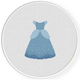 Cinderella Dress Cross Stitch Pattern