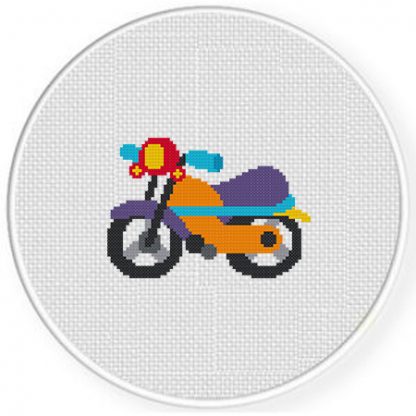 Cute Motorcycle Cross Stitch Pattern – Daily Cross Stitch